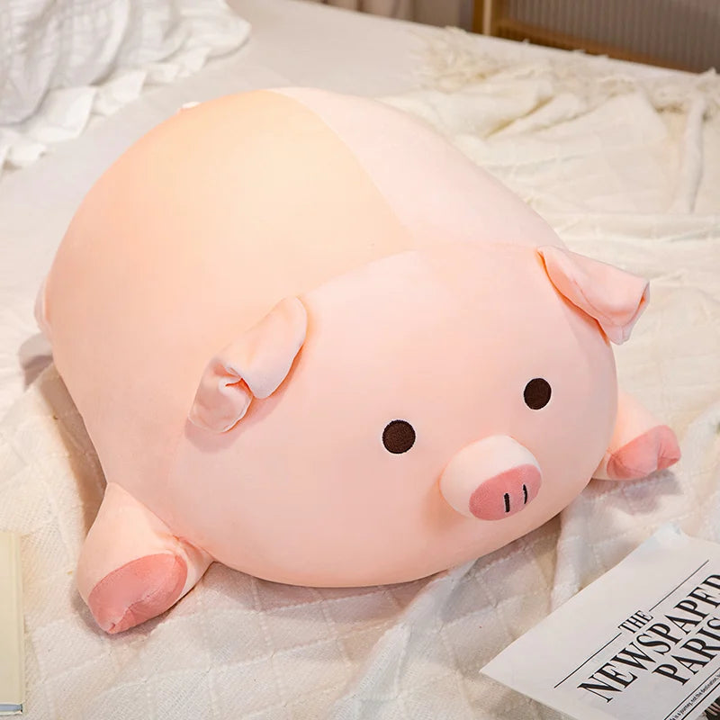 Piggy the Squishy Fatty Pink Pig Bolster Plush