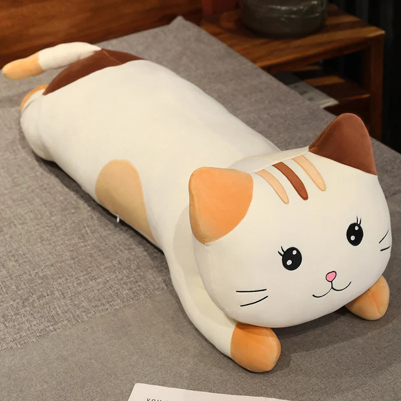 Squishy the Kawaii Lying Cat Plush Pillow