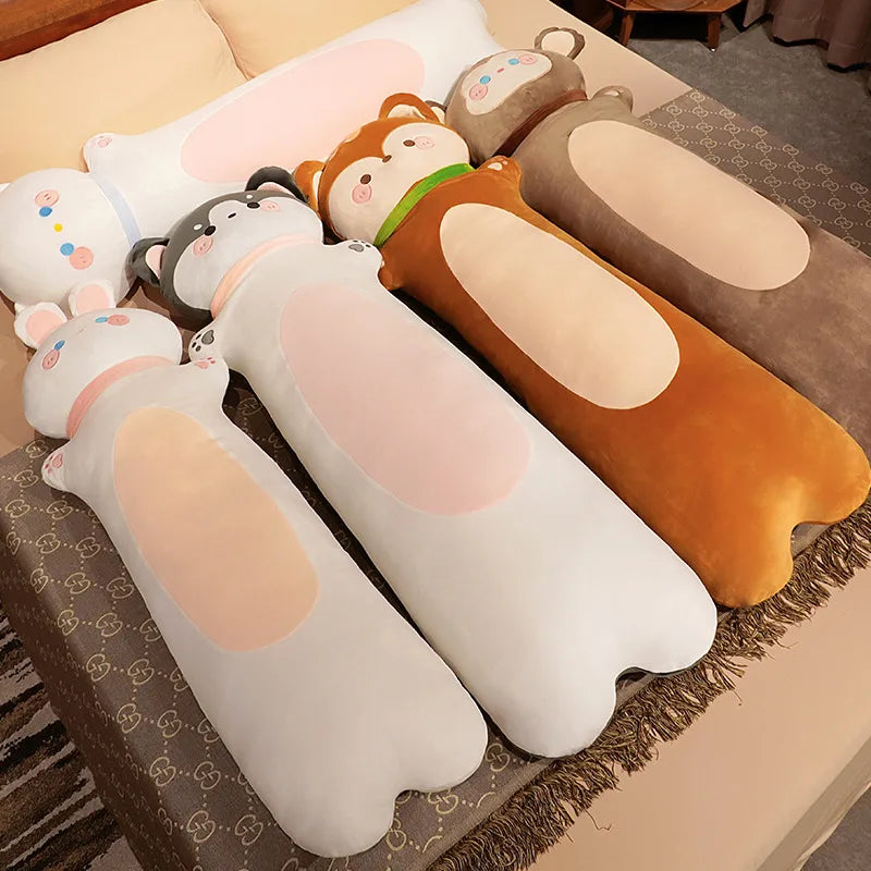 Noodle the Kawaii Long Fox Cat Rabbit Snuggle Plush Pillow
