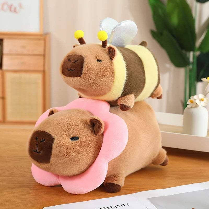 Capy the Kawaii Cosplay Lion Bee Flower Capybara Plush