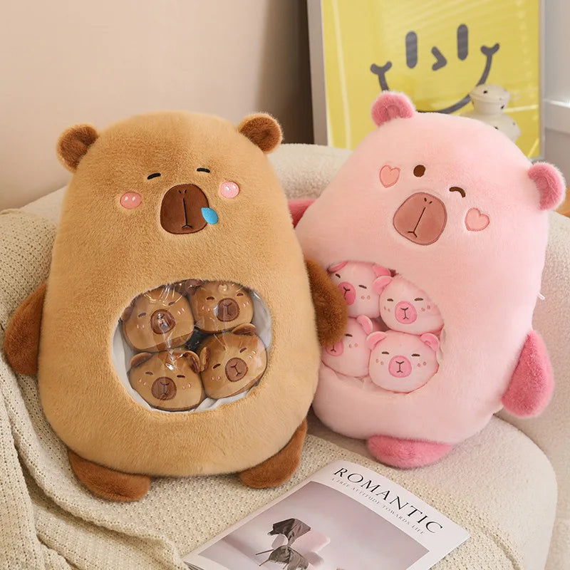 Capy the Squishy Six-Ball Capybara Bag Plush