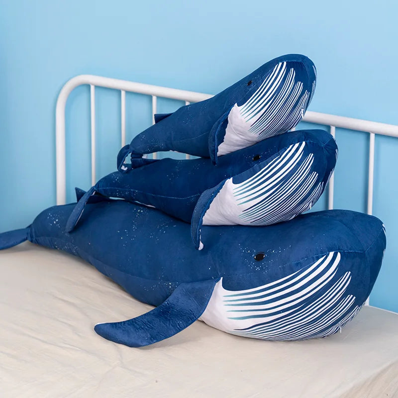 Huge Drifting Blue Whale Kawaii Snuggle Plushie