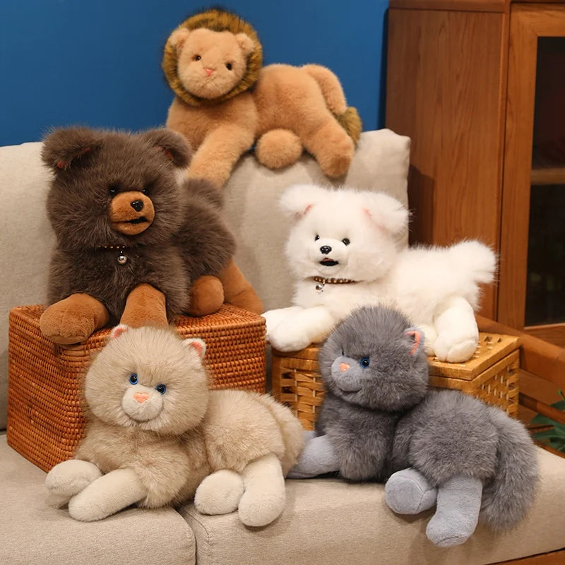 Lifelike Resting Lion Kawaii Plushie