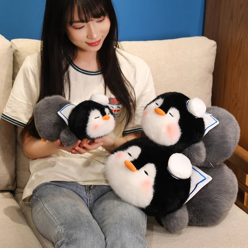 Cozy Kawaii Penguin Snuggle Plush Pillow