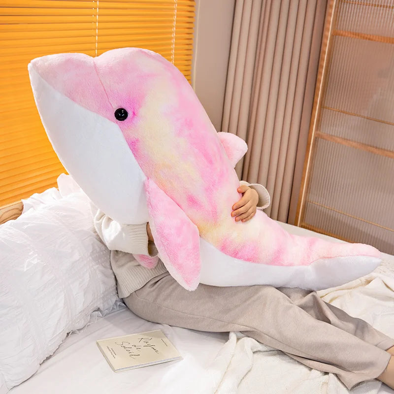Dolphy the Colorful Kawaii Dolphin Snuggle Plushie
