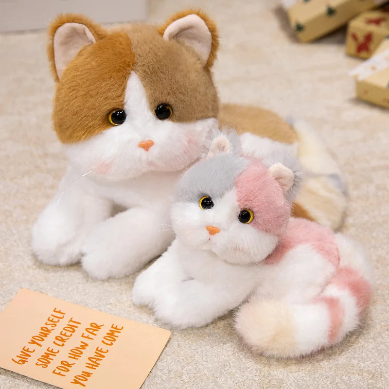 Napping Kitten Snuggle Plush Pillow