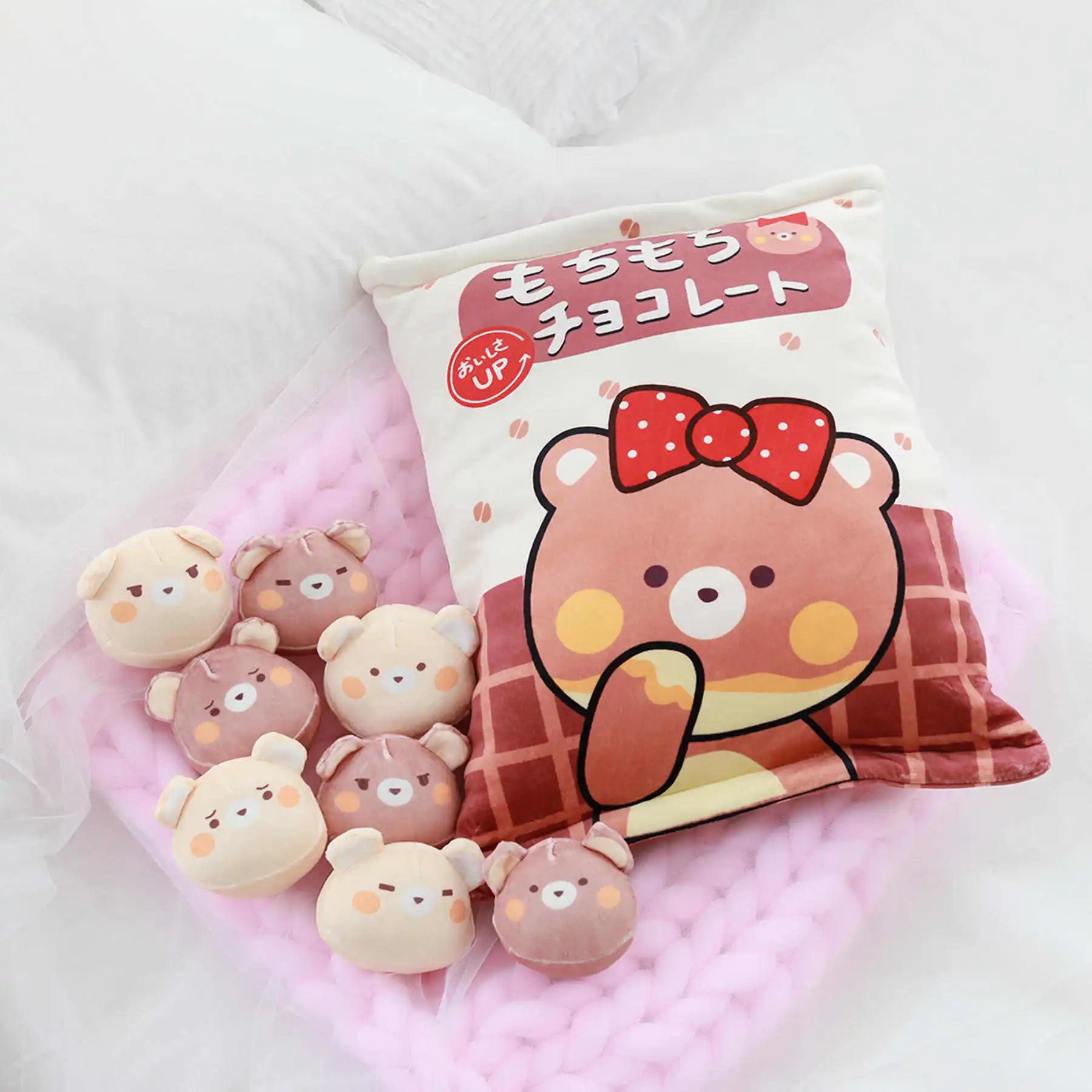 Pudding the Mini Round Animal Plushie Bag Set