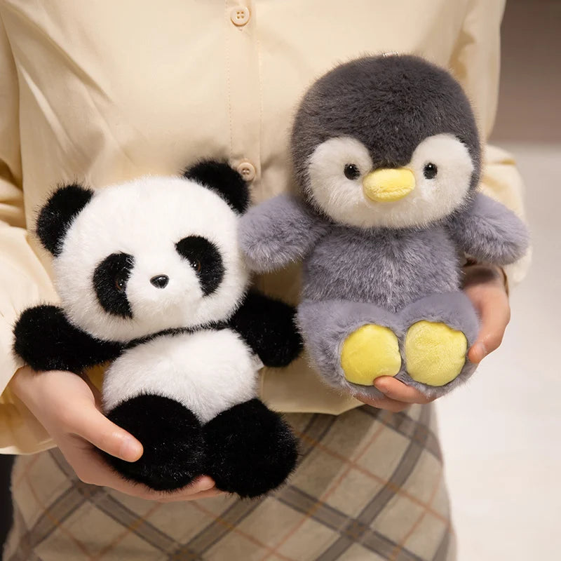 Kawaii Mini Penguin Raccoon Panda Plushie Collection