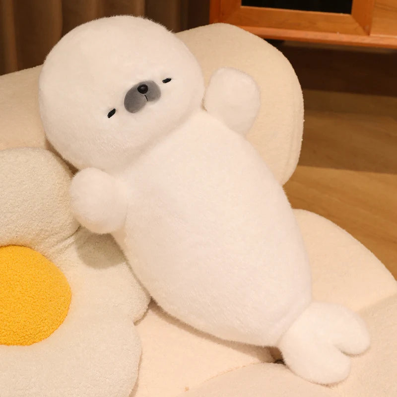 Otis the Lifelike Kawaii Seal Sea Otter Snuggle Plush Pillow