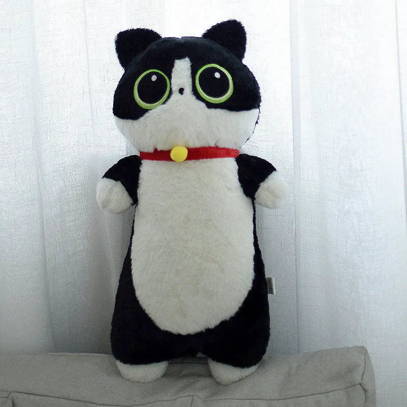Long Kawaii Sleeping Cat Puppy Cozy Nap Plush Pillow