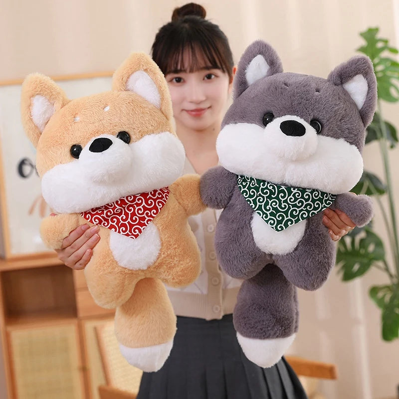 Kawaii Husky Shiba Inu Dog Snuggle Plushie
