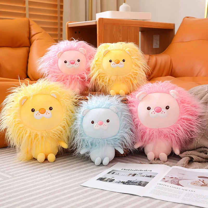 Roary the Kawaii Colorful Fluffy Lion Snuggle Plushie