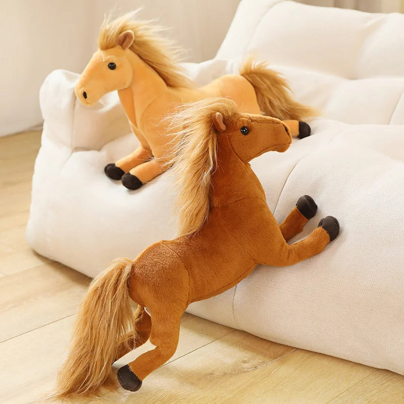 Chestnut the Lifelike Real Life Horse Soft Plush Pillow