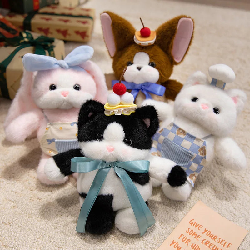 Snuggly Kawaii Siamese Cat Cow Bed Plush Pillow