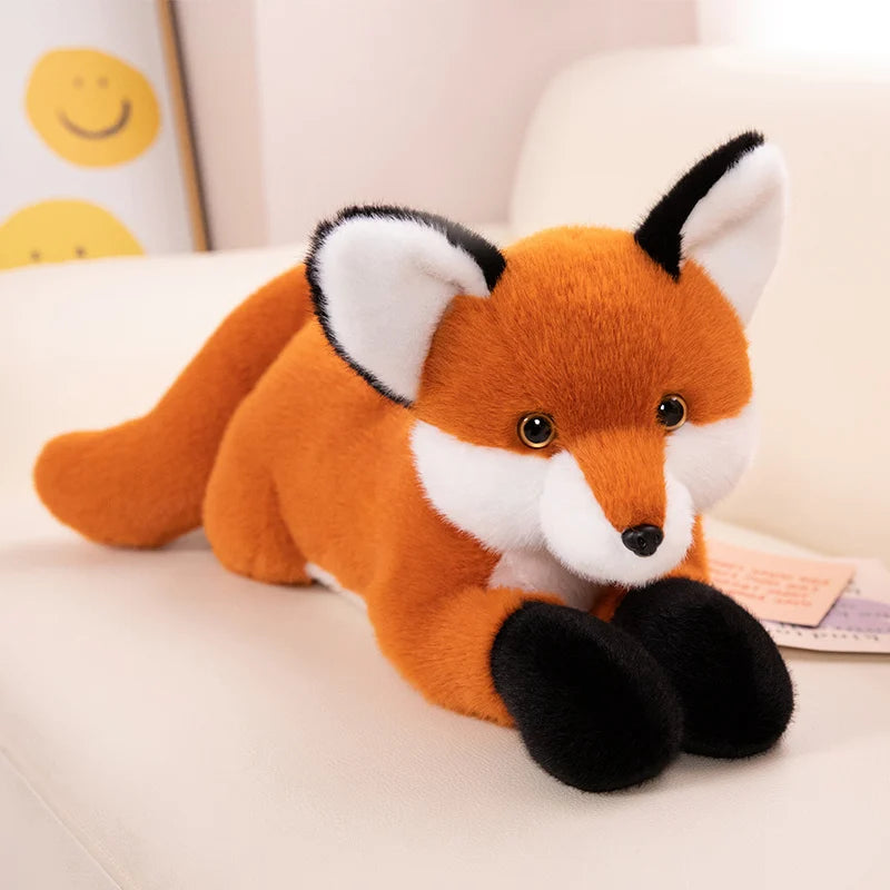 Amber the Fluffy Long-Tail Kawaii Fox Snuggle Plushie