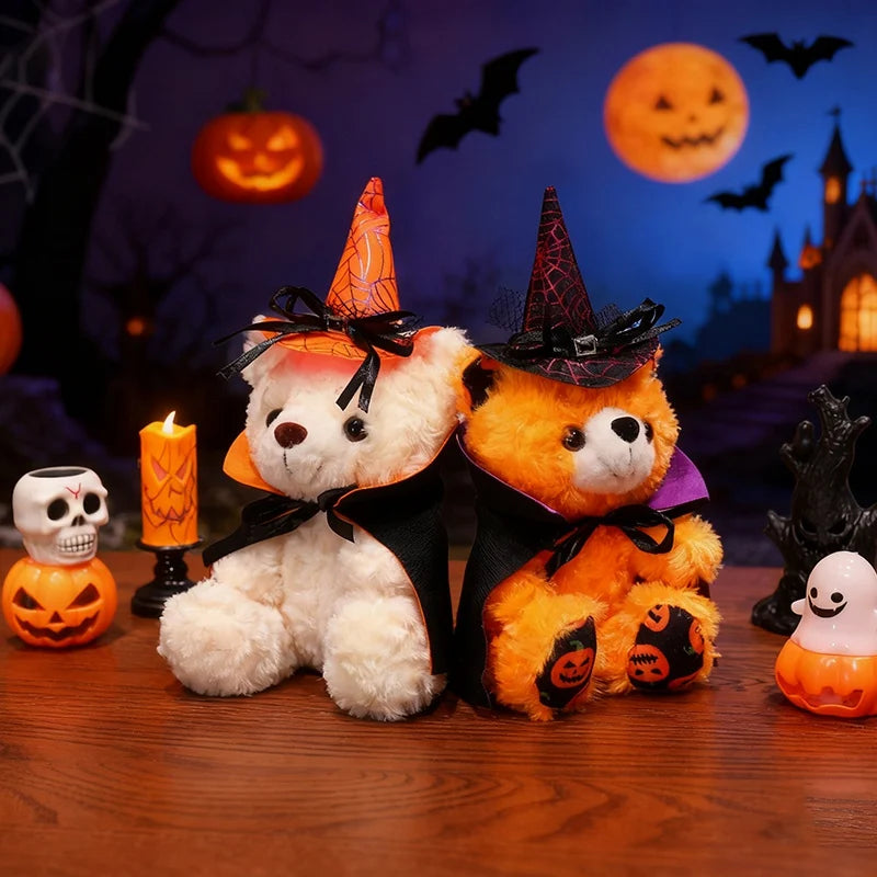Spooky the Kawaii Halloween Cloaked Bear Plushie