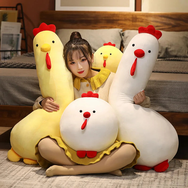 Sunny the Chonky Round Yellow Chick Sleeping Pillow