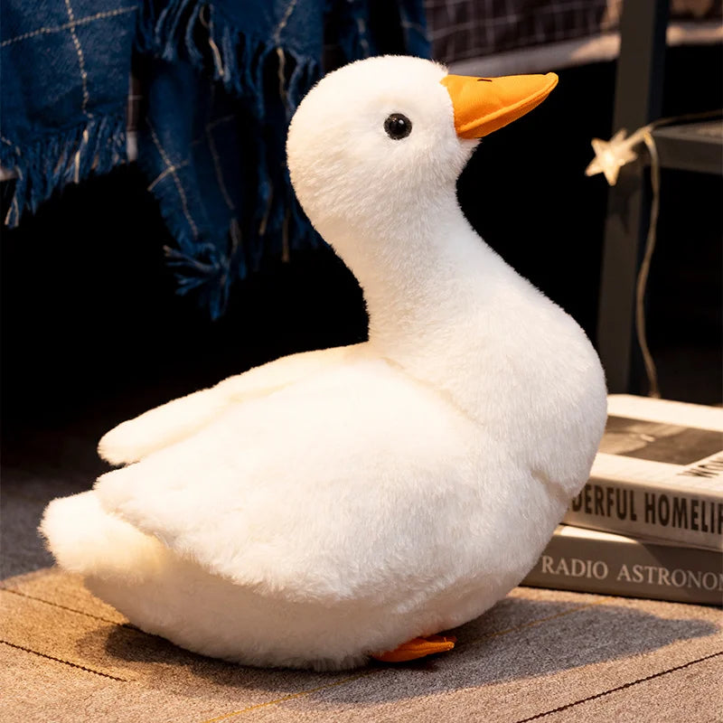 Puddles the Kawaii Soft White Duck Plush Pillow