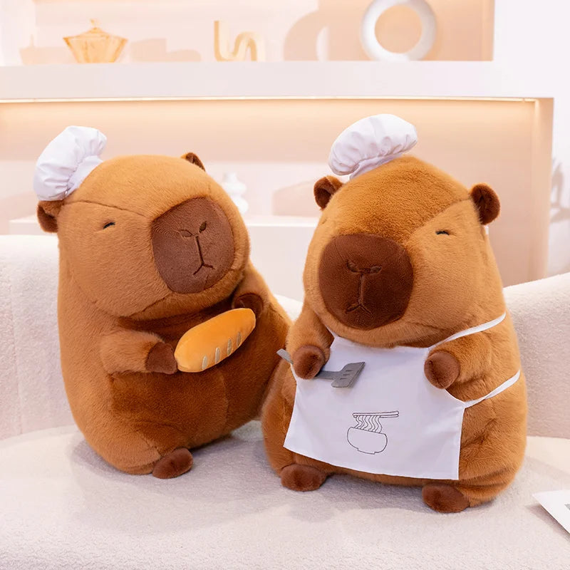 Capy the Kawaii Chef Hat Capybara Snuggle Plush