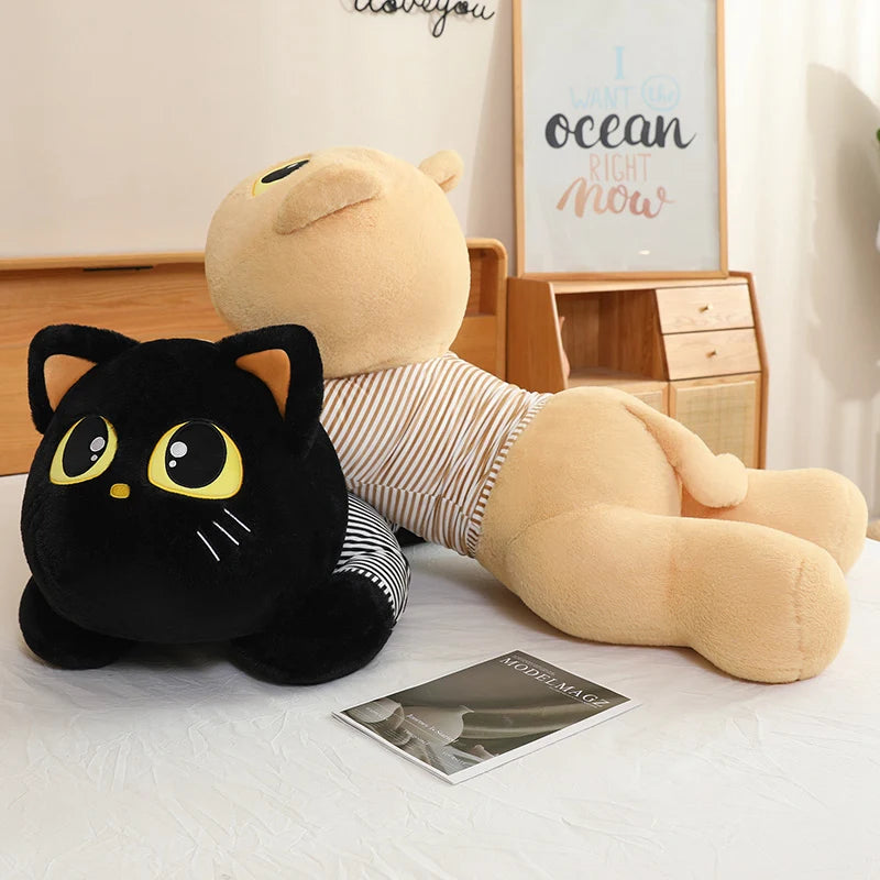 Luna the Kawaii Soft Lying Cat Plush Cushion