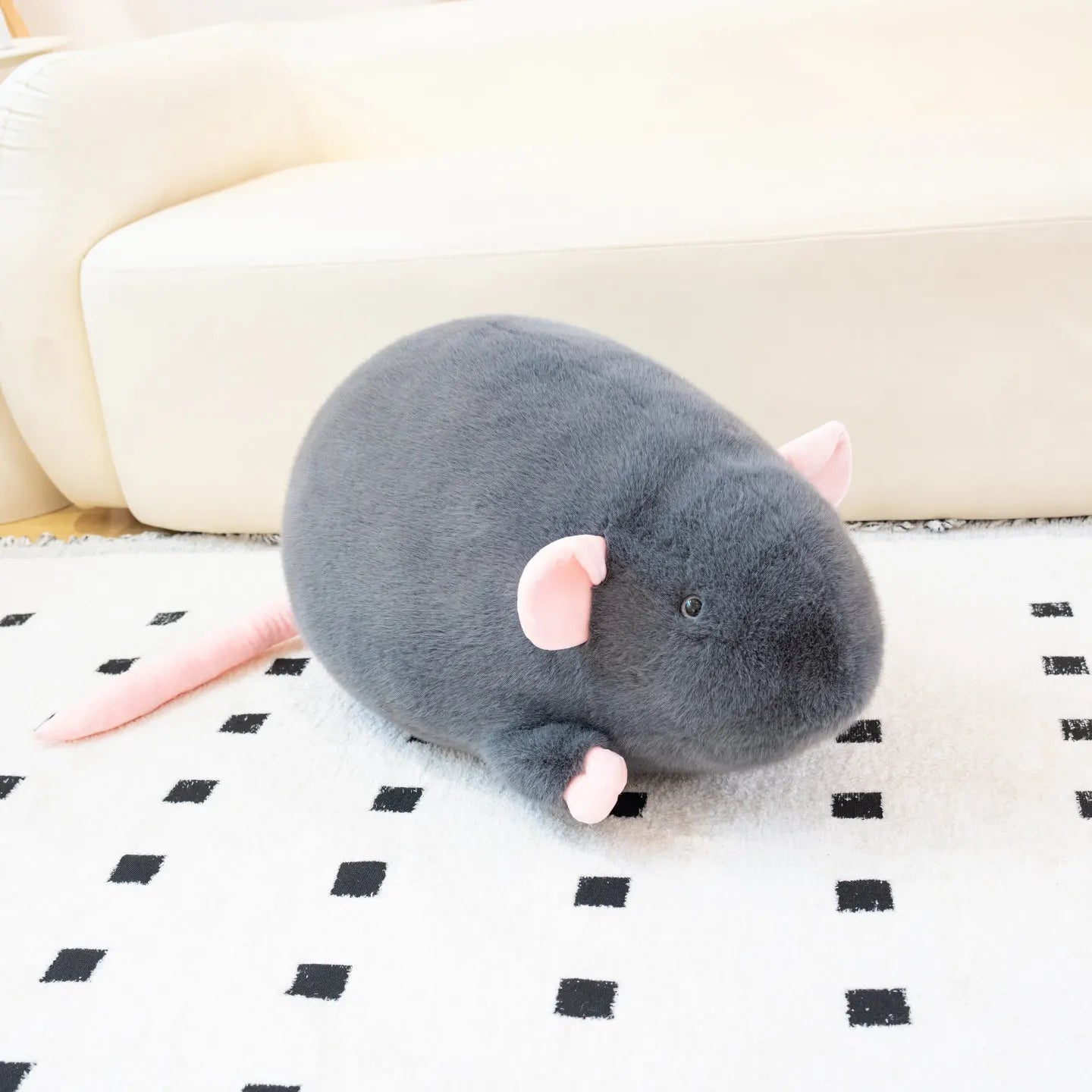 Squeaky the Soft Grey Mouse Plush