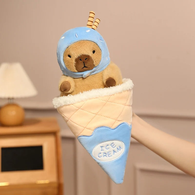 Capy the Colorful Ice Cream Kawaii Capybara Plushie