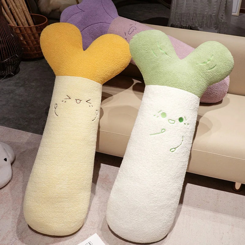 Long Veggie Friends Kawaii Snuggle Plushie Pillow