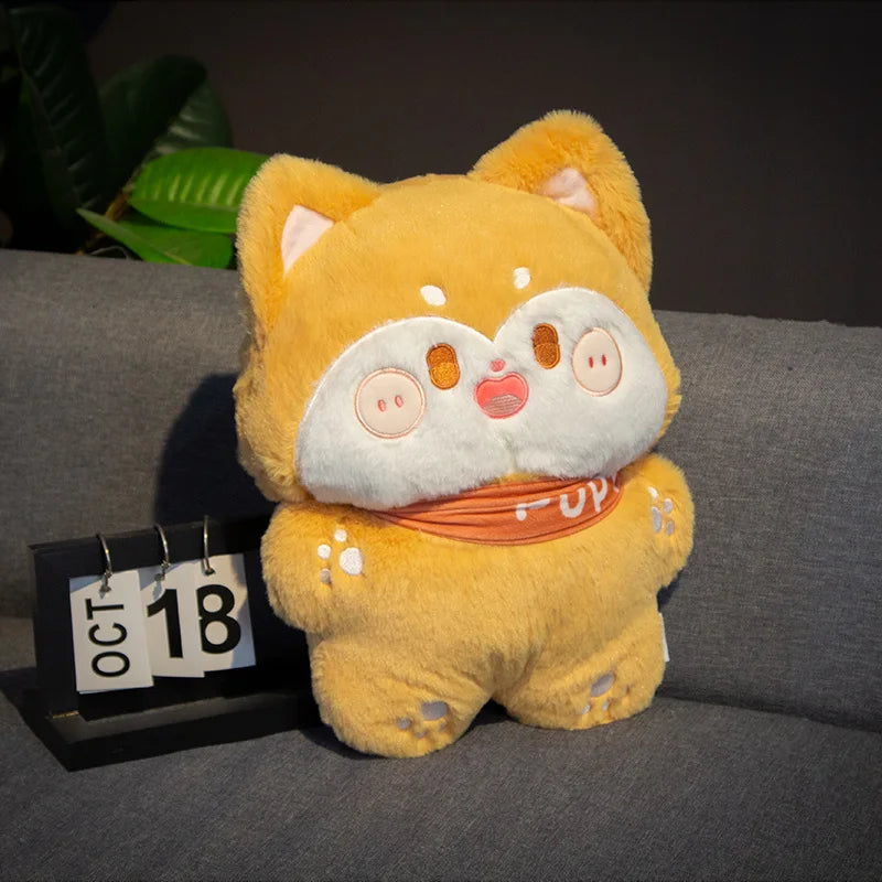 Biscuit the Fluffy Husky Shiba Inu Puppy Plushie