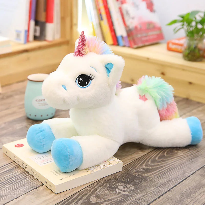 Dreamy Rainbow Unicorn Kawaii Horse Plush