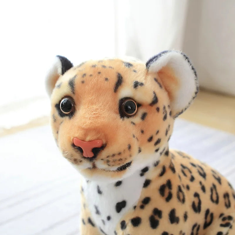 Lifelike Kawaii Snow Leopard Black Leopard Forest Plushie