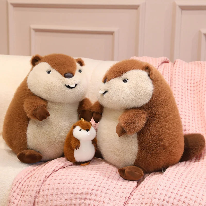 Kawaii Groundhog Marmot Snuggle Plushie