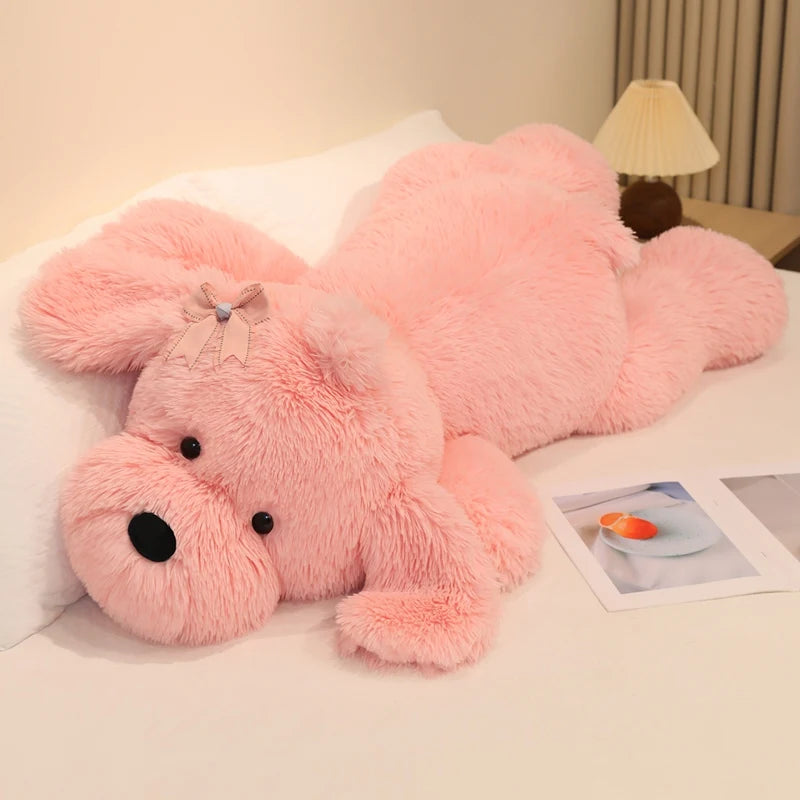 Giant Lying Puppy Kawaii Snuggle Plush Pillow