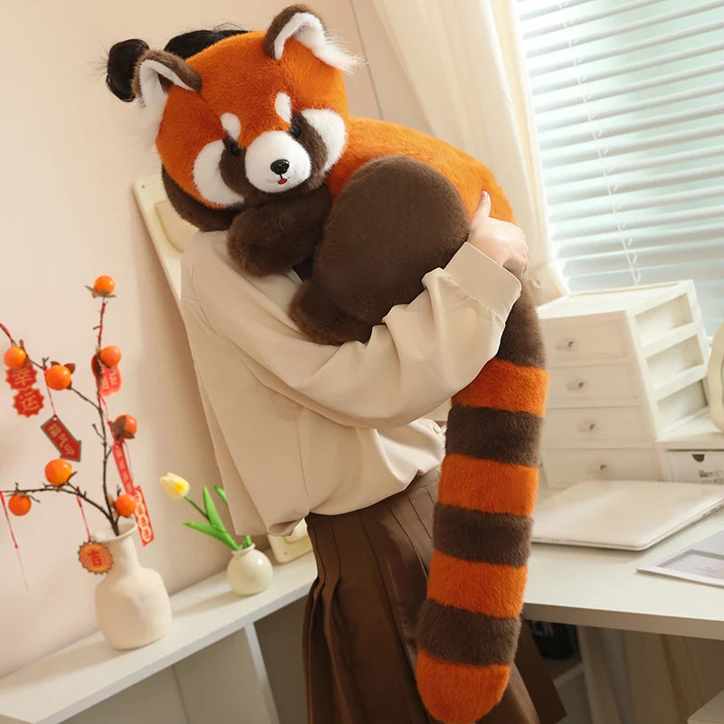 Maple the Realistic Lying Red Panda Plush