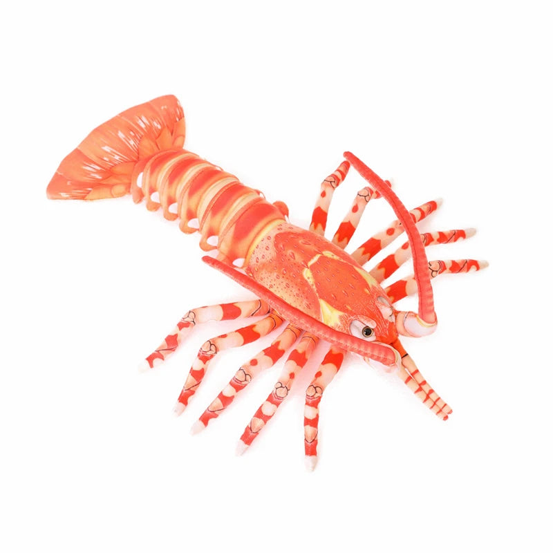 Clawdia the Vivid Colorful Lobster Throw Pillow Plush