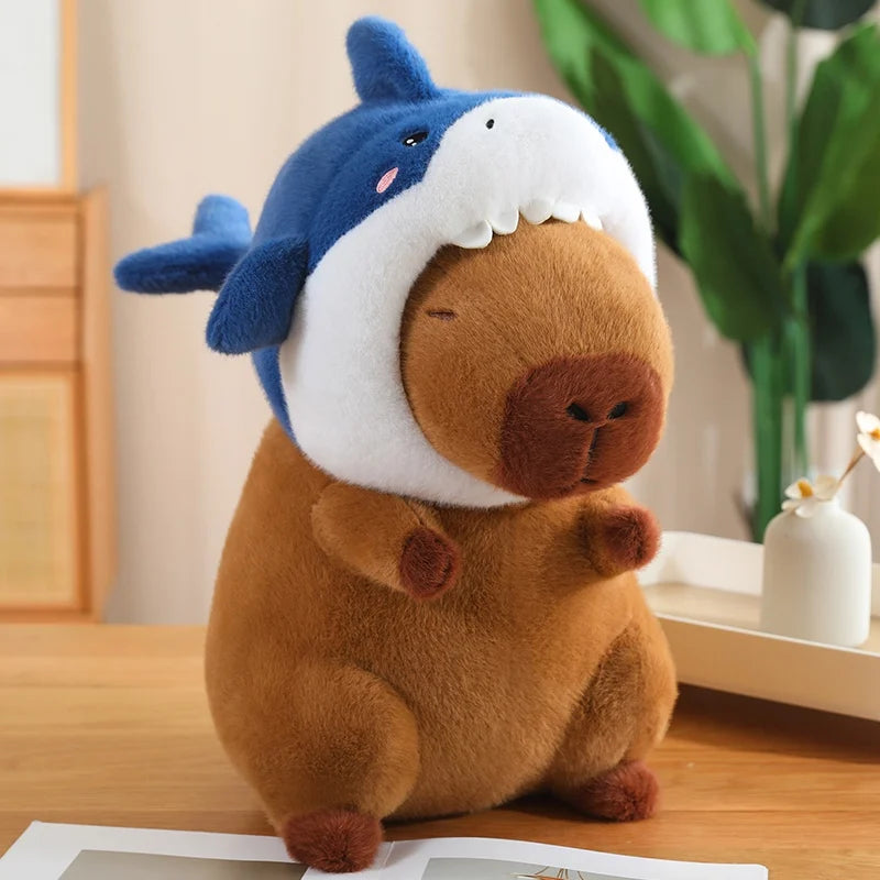 Capy the Kawaii Shark Cosplay Capybara Snuggle Plushie