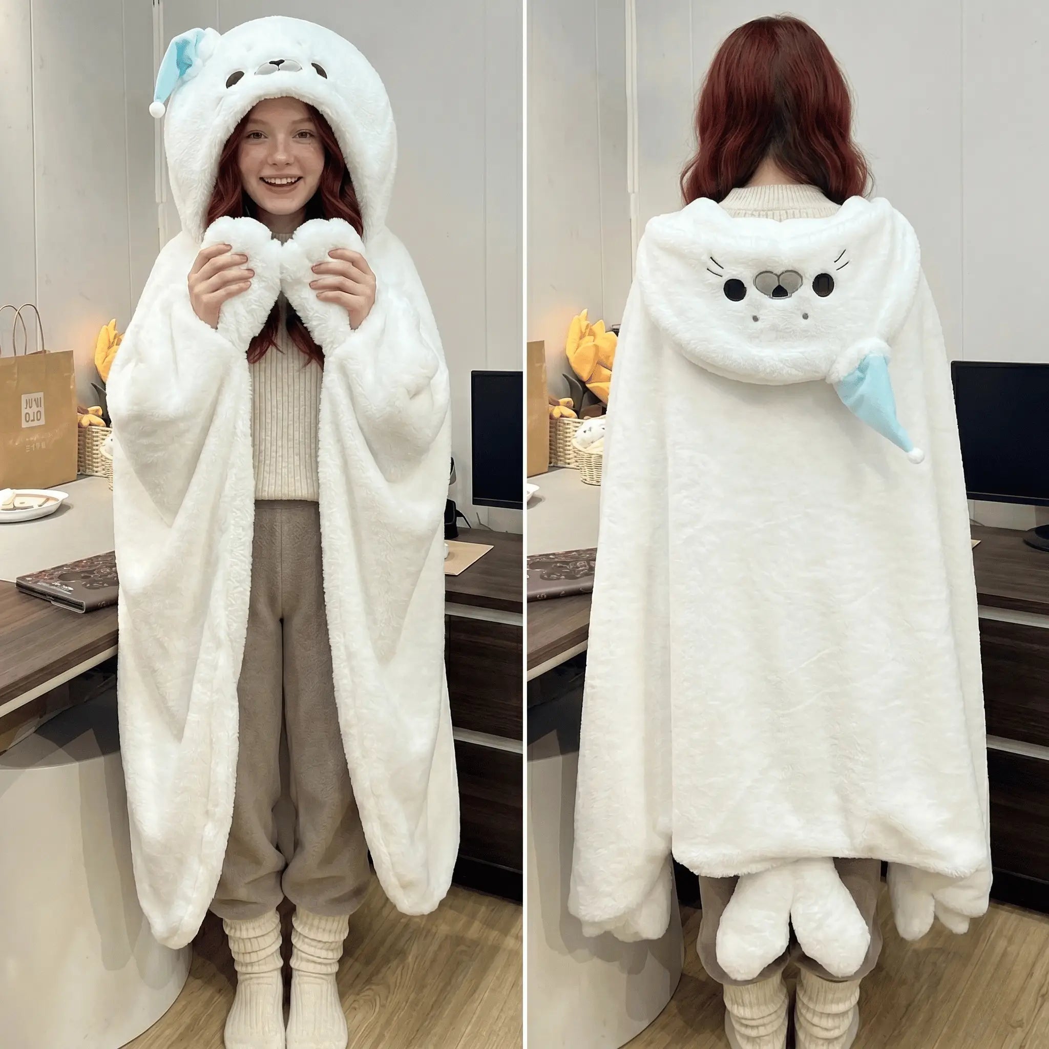 Sealey the Kawaii Soft Cloak Seal Cape Plush