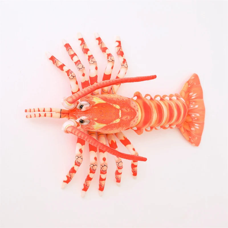 Clawdia the Vivid Colorful Lobster Throw Pillow Plush