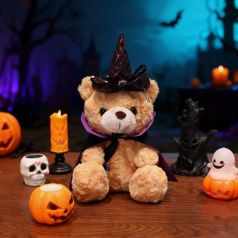 Spooky the Kawaii Halloween Cloaked Bear Plushie