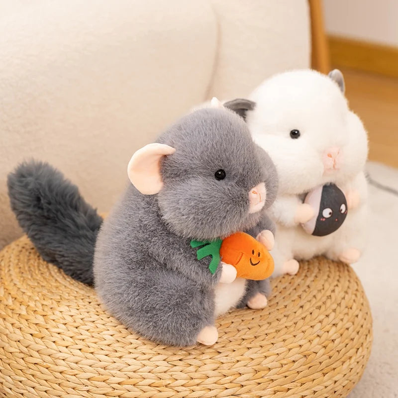 Hammy the Kawaii Golden Bear Mouse Carrot Snuggle Plushie