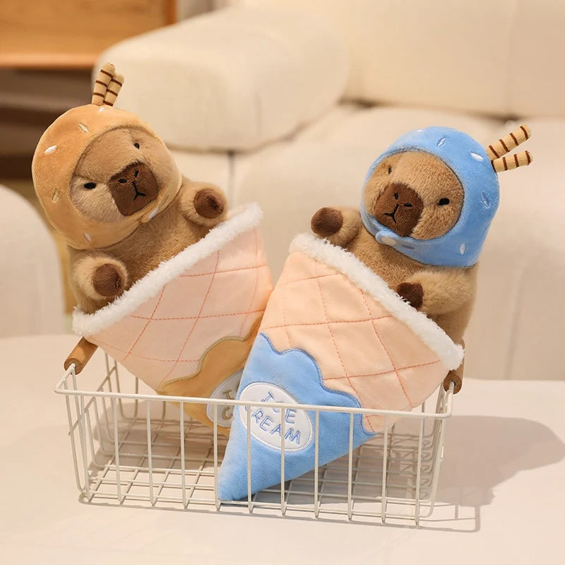 Capy the Colorful Ice Cream Kawaii Capybara Plushie