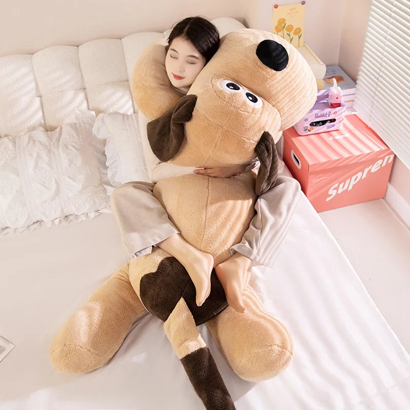 Biscuit the Giant Long Soft Dog Snuggle Plush Pillow