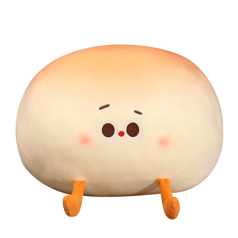Steamy the Kawaii Stuffed Bun Bread Cartoon Plush Pillow