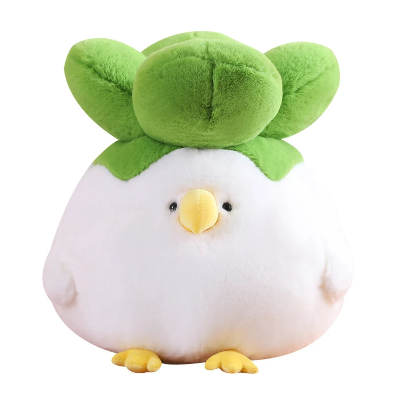 Clucky the Chicken Cabbage Vegetable Kawaii Plushie
