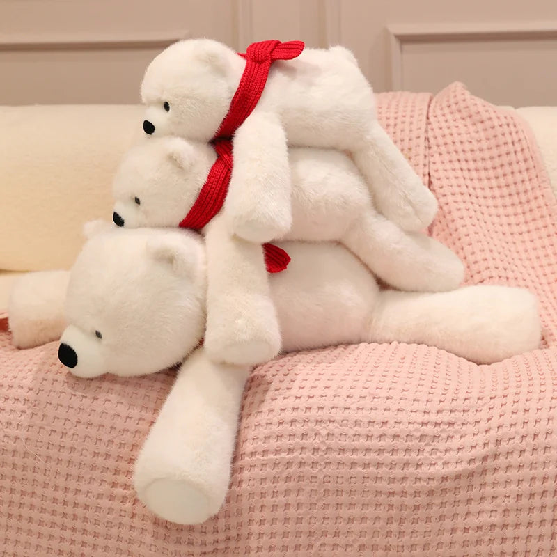 Frosty the Scarf-Wearing Polar Bear Room Plushie