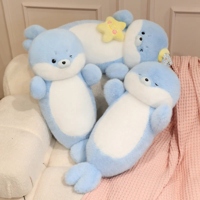 Snowy the Lifelike Kawaii Seal Sea Otter Snuggle Plushie