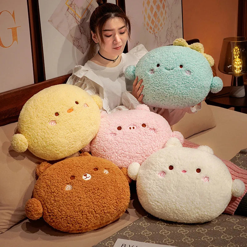 Chonky Bear Rabbit Dino Pig Chick Sofa Plush Cushion