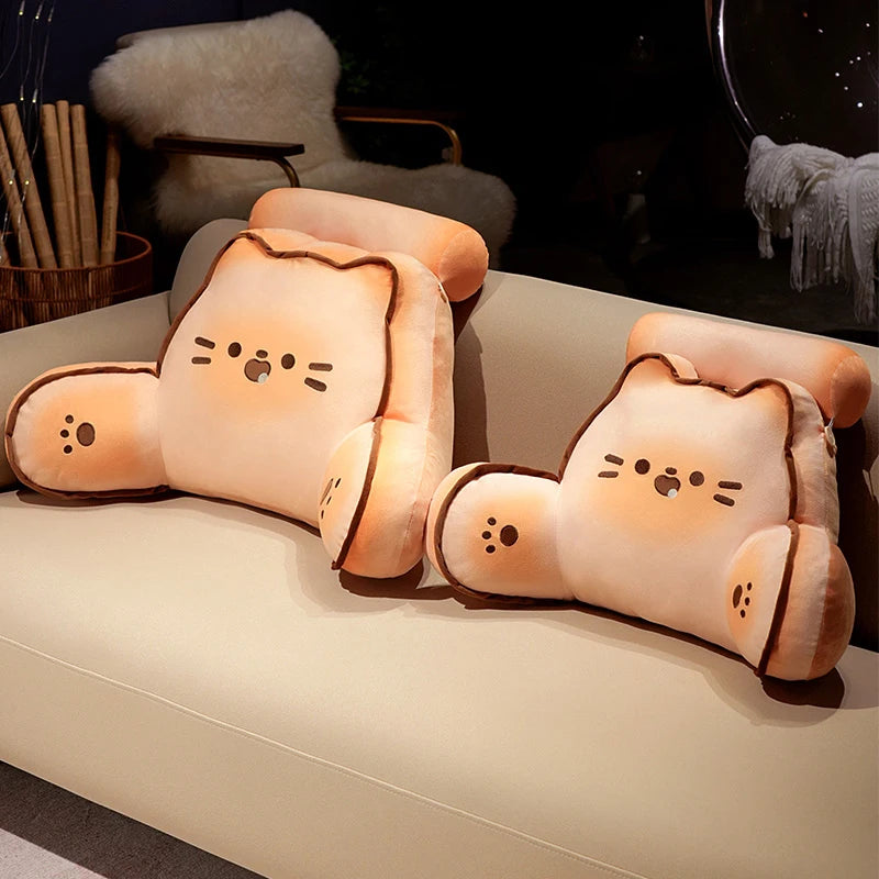 Biscuit the Kawaii Bread Cat Dog Backrest Triangle Plush