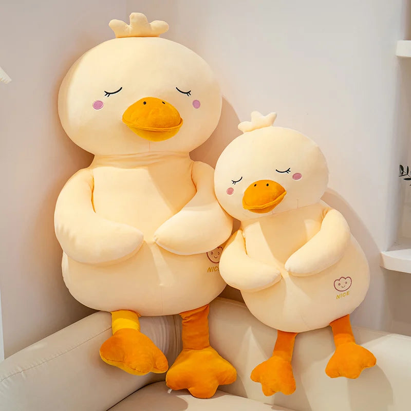 Chubby Oversized Kawaii Duck Snuggle Plushie Pillow