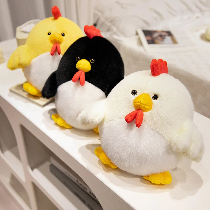 Clucky the Fluffy Lifelike Rooster Chick Plush Pillow