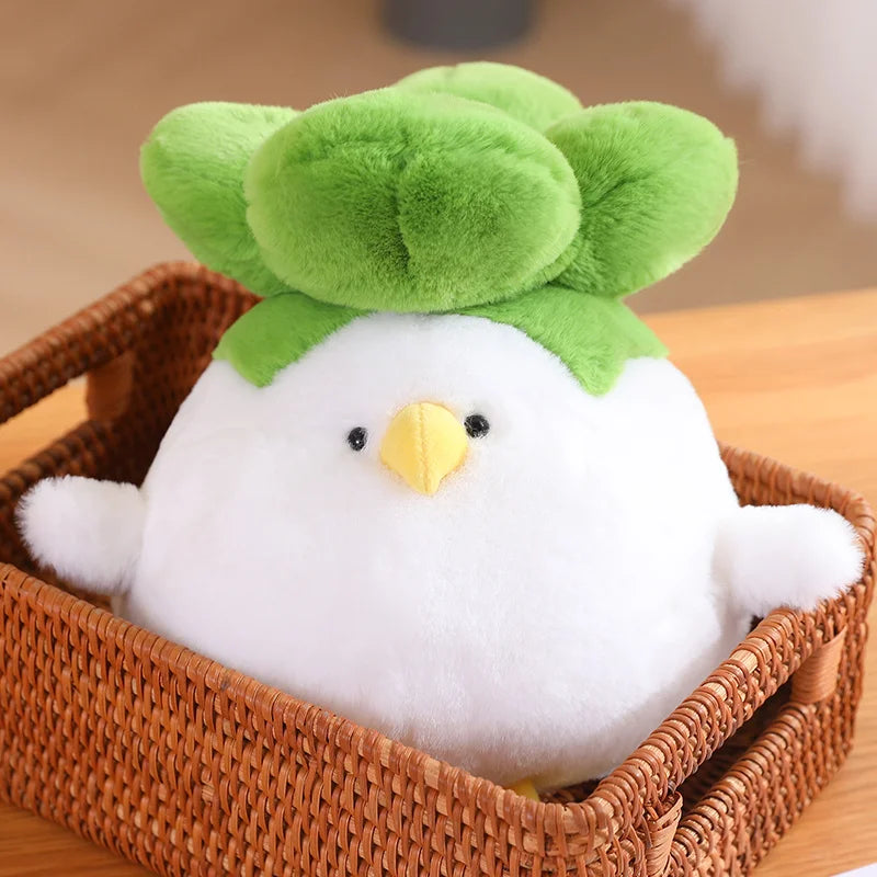 Clucky the Chicken Cabbage Vegetable Kawaii Plushie